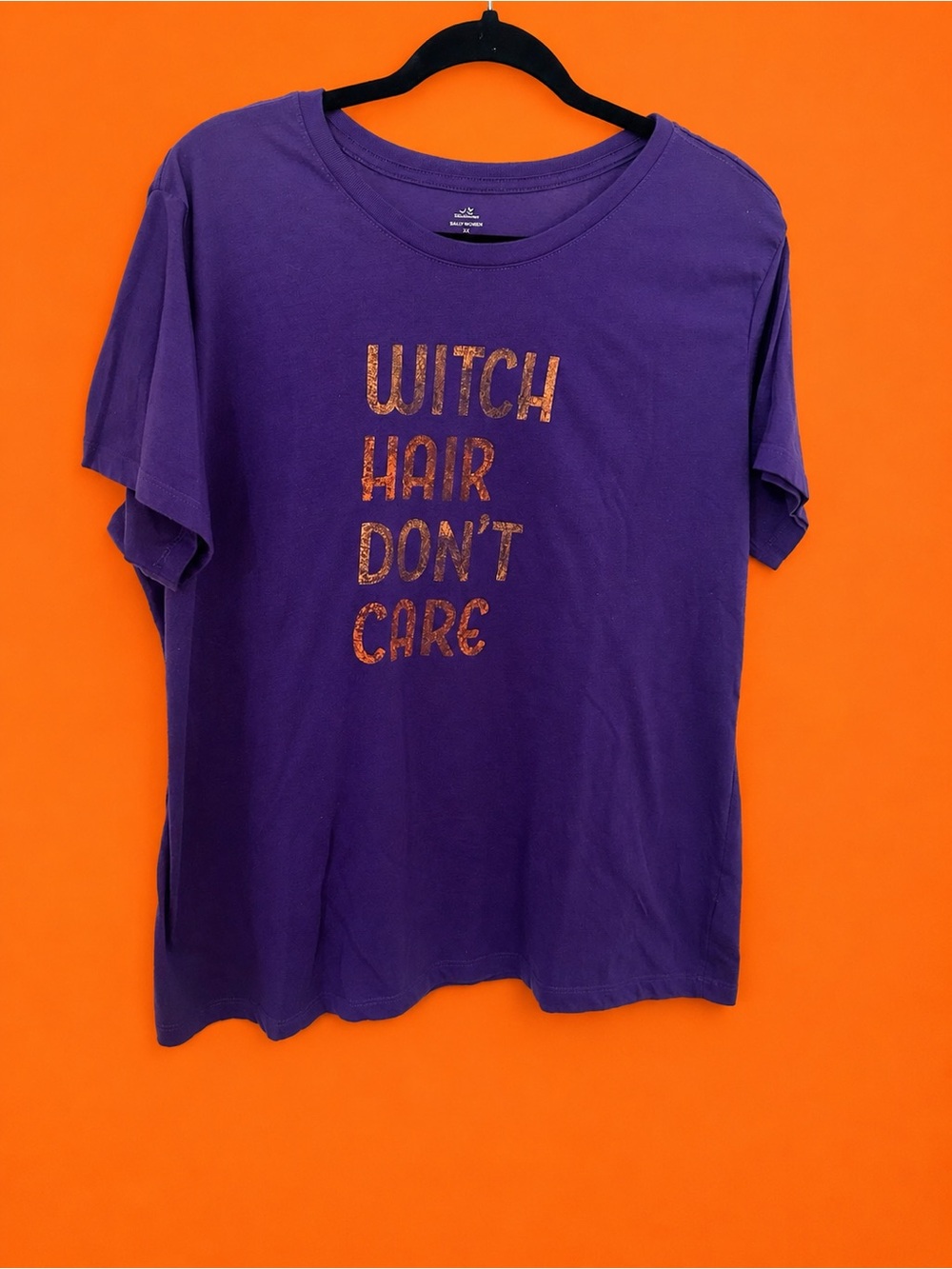 Purple 'Witch Hair Don't Care' Graphic Tee - Women’s 2X Pre Loved